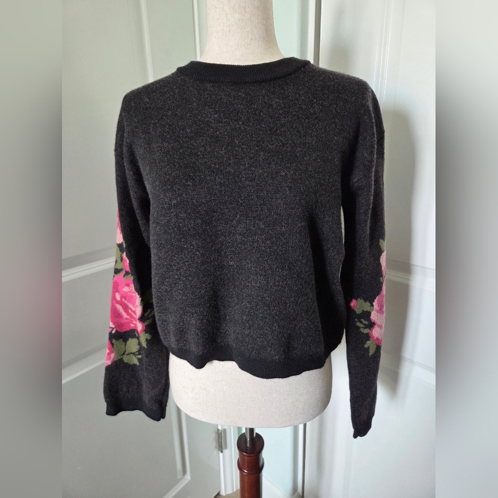 Sezane Isaure 100% Merino Wool Rose Sweater Size M With Gift Bag